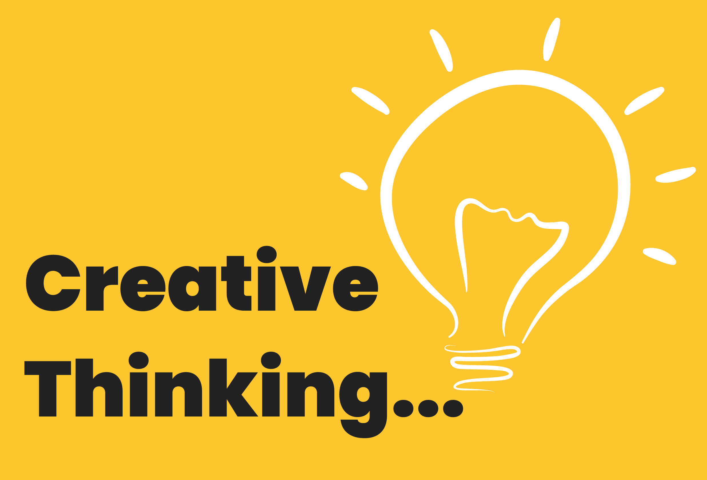 Creative thinking concept artwork